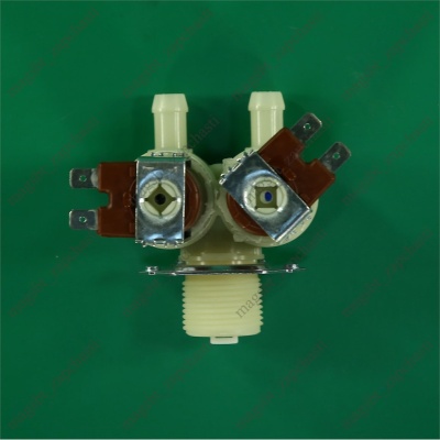 *Washing machine solenoid inlet valve 2 180° Ø12 mm terminals 220 V Haier in bok photo 2785970