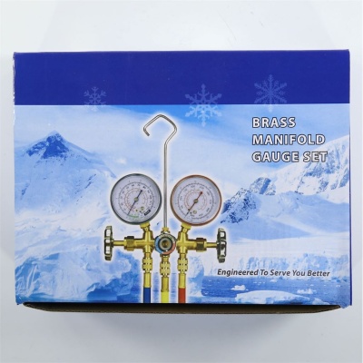 Manifold 2 valves R22/12/134/404 glass 90cm FC photo 2493698 Manifold 2 valves R22/12/134/404 glass 90cm FC photo 2493698