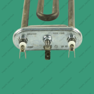 ТЭН стиральной машины 2000W прямой без отверст ДРТ L190мм TW INDESIT 230V photo 2436075