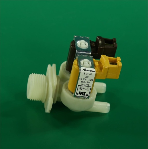 *Washing machine solenoid inlet valve 2 180° Ø12 mm chip plug 220 V Bosch Siemens photo 4 - 
