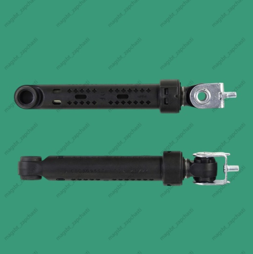 Shock absorber Ariston, Indesit 100H with mount. The bushing is plastic on one side, and fasteners for a nut on the other. Shock absorbers are designed to dampen vibrations of the tank during washing and especially during the spinning stage. Shock absor photo 2 - 