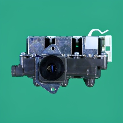 Washing machine solenoid inlet valve 3 180° Ø12 mm terminals 220 V Haier FPE180A3 photo 2447747