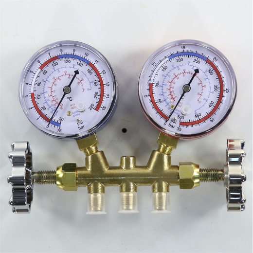 Manifold 2 valves R12/22/134/404 90 cm FC photo 2 - 