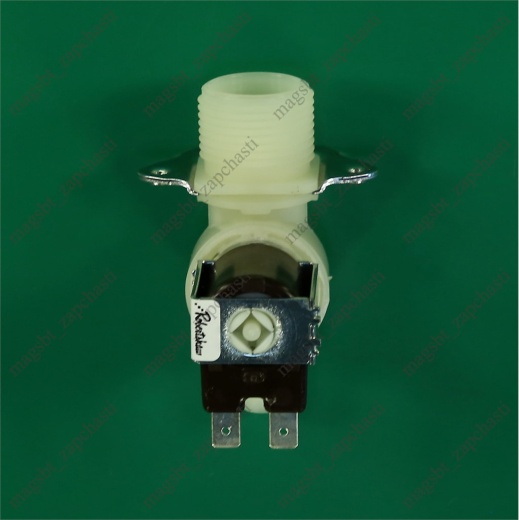 *Washing machine solenoid inlet valve 1 180° Ø12 mm terminals 220 V Robertshaw photo 3 - 