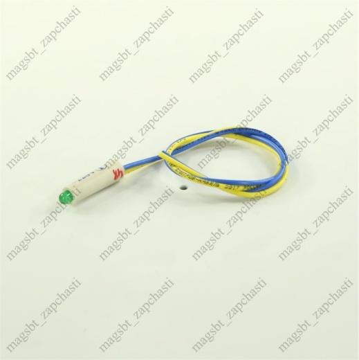 *Lamp indicator green 220 V with wires Indesit *Lamp indicator green 220 V with wires Indesit