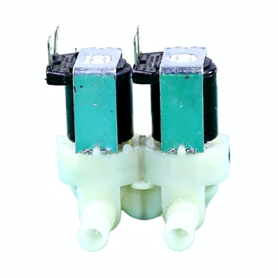 *Washing machine solenoid inlet valve 2 180° Ø12 mm terminals 220 V Bosch Siemens photo 2423435