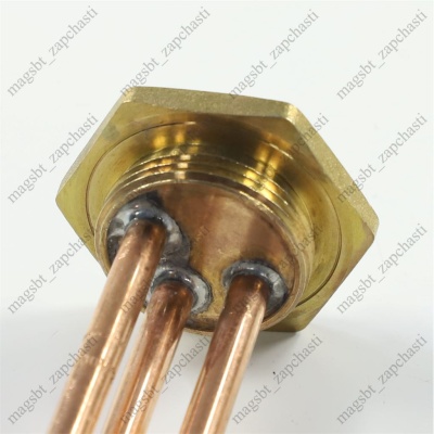 ТЭН радиатора 2000W L375мм 220V RDT TW3 1 1/4 (42 мм) SKL /медь/ photo 2407700