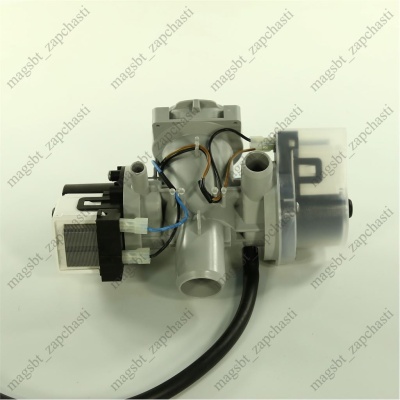 Washing Machine pump assembly 3 pins 30/35W terminals forward copper double 5859EN1006C AHA73653503 LG photo 2265939