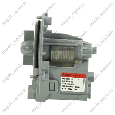 Washing Machine pump Askoll 3 pins 25W clamps forward copper RC0140 M116 RS062802 photo 2206245