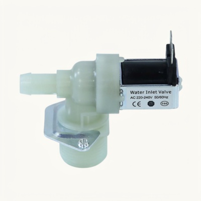 *Washing machine solenoid inlet valve 1 90° Ø12 mm terminals 220 V VS1001 photo 2447513