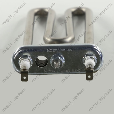 Tubular heating element of washing machine 1600W straight with a hole for temperature sensor L170mm FARBEI photo 2269805