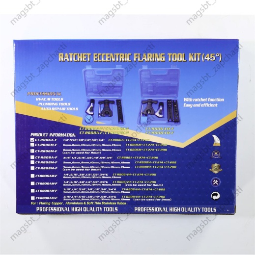 Rolling machine CT-R806A-F eccentric 1 die (1/4" - 3/4", 6mm-19mm) suitcase blue (black) photo 4 - Rolling machine CT-R806A-F eccentric 1 die (1/4" - 3/4", 6mm-19mm) suitcase blue (black) photo 4 -