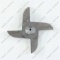 21003_2 Industrial meat grinder knife MIM-600 D93.5mm 16.3x20mm oval without flange photo 3 -