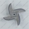 16144_2 Industrial meat grinder blade D74mm 13.5x13.5mm square photo 3 -