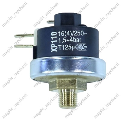 Датчик давления парогенератора 1/8" 16A 250V 1,5-4 бар XP110 photo 2491028