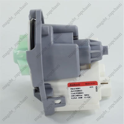 Насос стиральной машины Askoll 3 защ 35W фишка назад EBS105-015 M301 аналог PMP015WH ОРИГИНАЛ photo 2398141 Насос стиральной машины Askoll 3 защ 35W фишка назад EBS105-015 M301 аналог PMP015WH ОРИГИНАЛ photo 2398141