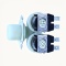 26887_5 *Washing machine solenoid inlet valve 2 180° Ø12 mm terminals 220 V VS1007 photo 6 -