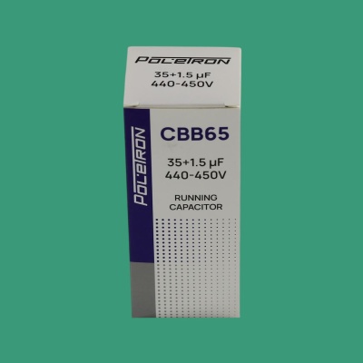 Конденсатор CBB65 35+1,5 мкф 450V совмещенный, металл photo 2394487 Конденсатор CBB65 35+1,5 мкф 450V совмещенный, металл photo 2394487
