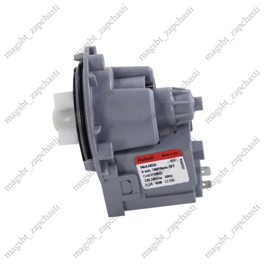 Washing Machine pump Askoll 3 pins 40W clamps back aluminum RC049100 M332 photo 2 - Washing Machine pump Askoll 3 pins 40W clamps back aluminum RC049100 M332 photo 2 -