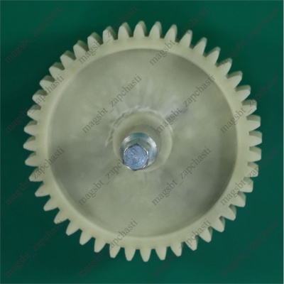 Meat grinder gear Ø78/12mm h73mm z44 metal shaft external hexagon 8mm PS007-1, CH004 photo 2284500