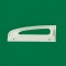 *Refrigerator handle STINOL lower white 242, 256 photo 3 - 