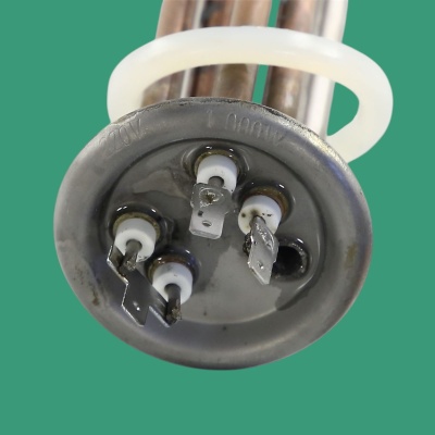 *Water heater heating element 1000 W 500 W + 500 W 220 V Ø64 mm anode M4 L240 mm RF CU copper with gasket photo 2507291 *Water heater heating element 1000 W 500 W + 500 W 220 V Ø64 mm anode M4 L240 mm RF CU copper with gasket photo 2507291