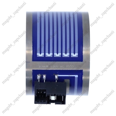 ТЭН посудомоечной машины 2080W Ø75мм L55мм 3 клем+фишка 7555 MIDEA GORENJE photo 2407664