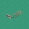2961_2 *Washing machine heater 1950W curved without hole for Temerature regulation sensor L205mm TW plastic tank ARDO 524006201 photo 3 -