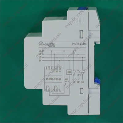 Реле напряжения 5А 380V 3 фазы 2,5 кВт PHПП-311M photo 2401153