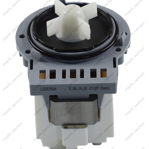 Washing Machine pump Askoll 3 pins 40W clamps back copper with thermal protection M325 in the package photo 3 - 