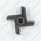21002_2 Knife for industrial meat grinder MIM-300 D74mm 13.5x16.5mm oval hole photo 3 -