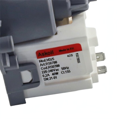 *Washing machine pump Askoll 3 screw 40 W terminals back with thermal fuse M325 in packaging photo 2425883 *Washing machine pump Askoll 3 screw 40 W terminals back with thermal fuse M325 in packaging photo 2425883