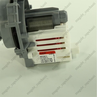 Насос посудомоечной машины циркуляционный Indesit 4 защ 60W C00635474 (Askoll M311 М312) photo 2398049