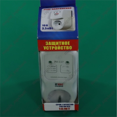 Реле напряжения 16А 220V 1 фаза 3,5 кВт РН-117 photo 2401196