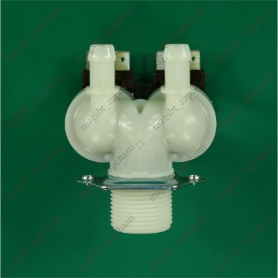 *Electromagnetic filling valve of washing machine 2 180˚ Ø12 mm terminals 220V Robertshaw photo 2264877