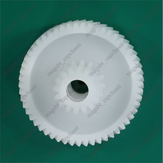 Meat grinder gear Ø46/17mm z54/16 braid/straight metal bushing photo 2 - 