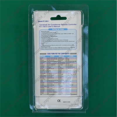 Air conditioning remote KT-109 II photo 2266706 Air conditioning remote KT-109 II photo 2266706