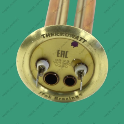 ТЭН водонагревателя 1300W 220V Ø64мм анод M4 L310мм медь THERMEX photo 2406650 ТЭН водонагревателя 1300W 220V Ø64мм анод M4 L310мм медь THERMEX photo 2406650