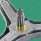 7542_4 Crosspiece ATLANT lower shaft 730136200500 bearing. 205/206 W Ø35mm H78mm photo 5 -