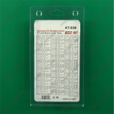 Air conditioning remote KT-E08 6000 in 1 photo 2266770