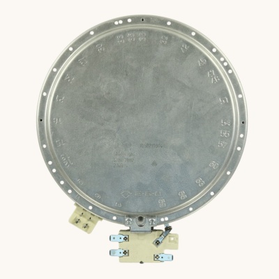*Glass-ceramic surface burner 1700/700W Ш200mm two-zone C00377912/525921 EGO 10.58211. photo 2422438