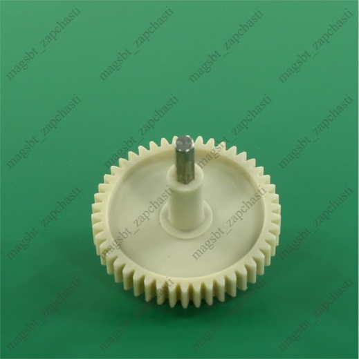 Meat grinder gear Ø82 mm h72mm z46 straight metal shaft 