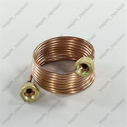 Capillary tube with nuts 1/4 SAE 1,90x2,96 mm 1,5 m R-404 Capillary tube with nuts 1/4 SAE 1,90x2,96 mm 1,5 m R-404