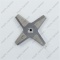Meat grinder knife D60mm 8x8mm square 2-sided photo 3 - 