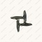 7698_2 Meat grinder knife POMOSHNICA MRZ-004 Ø47mm 8x8mm square photo 3 -