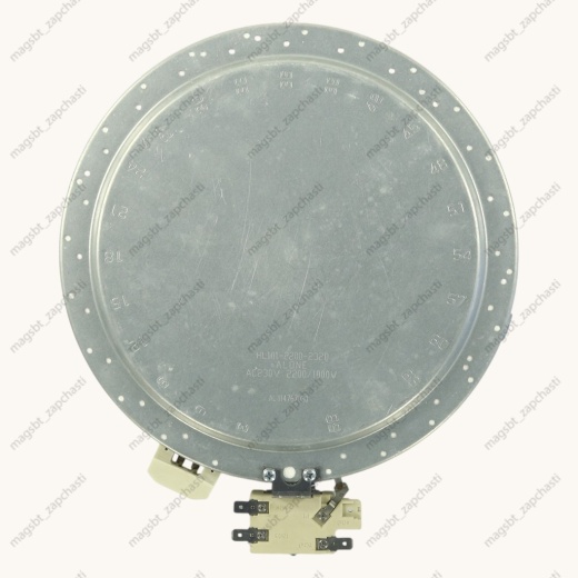Glass ceramic hob 2200/1000W Ø232mm photo 3 - 