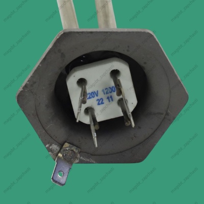 ТЭН радиатора двухрежимный 1200W(500+700) L195mm 230V Ø42 G1 1/4" клеммы под винт photo 2407715