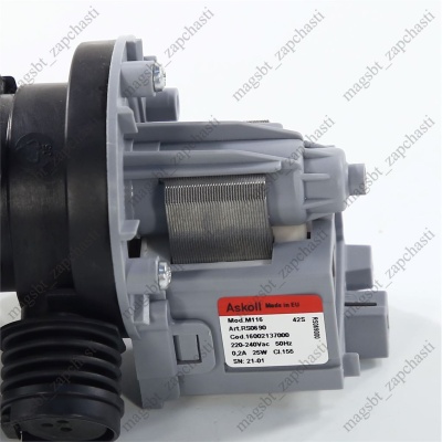 Насос стиральной машины с улиткой Askoll 3 винт 25W фишка назад M116 292347 119307 RS0751 RS069000 photo 2398269 Насос стиральной машины с улиткой Askoll 3 винт 25W фишка назад M116 292347 119307 RS0751 RS069000 photo 2398269