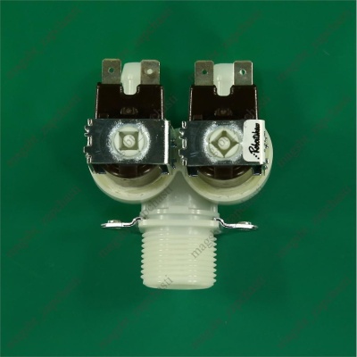 *Electromagnetic filling valve of washing machine 2 180˚ Ø12 mm terminals 220V Robertshaw photo 2264878
