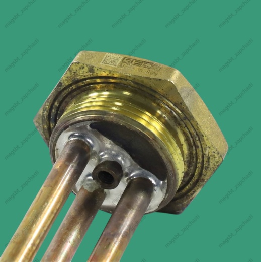 *Water heater heating element 3000 W 220 V 1 1/4" Ø42 mm anode M6 L280 mm copper RECO photo 3 - 